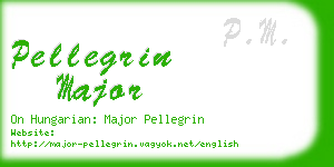 pellegrin major business card